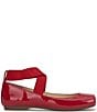 Color:Red Muse - Image 2 - Mandalaye Patent Square-Toe Ballet Flats