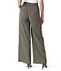 Color:Olive Night - Image 2 - Melba High Rise Pleated Wide Leg Trousers