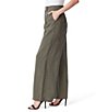 Color:Olive Night - Image 3 - Melba High Rise Pleated Wide Leg Trousers