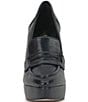 Jessica Simpson Nanelie Crinkle Leather Block Heel Platform Loafer Pumps - Image 5