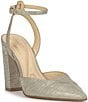 Jessica Simpson Nazela Wavy Metallic Ankle Strap Pumps - Image 1