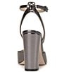 Color:Pewter Metallic - Image 3 - Nazela Patent Ankle Strap Dress Pumps