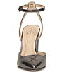 Color:Pewter Metallic - Image 5 - Nazela Patent Ankle Strap Dress Pumps