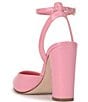 Color:Bubble Gum - Image 4 - Nazela Patent Ankle Strap Dress Pumps