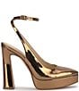 Jessica Simpson Nelica Metallic Ankle Strap Platform Pumps - Image 2