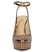 Jessica Simpson Nelica Metallic Ankle Strap Platform Pumps - Image 4