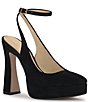 Jessica Simpson Nelica Suede Ankle Strap Platform Pumps - Image 1