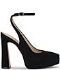 Jessica Simpson Nelica Suede Ankle Strap Platform Pumps - Image 2