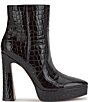 Jessica Simpson Nerix Crocodile Embossed Patent Platform Booties - Image 2