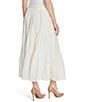 Color:Gardenia - Image 2 - Paula Mid Rise Front Slit Midi Skirt