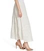 Color:Gardenia - Image 3 - Paula Mid Rise Front Slit Midi Skirt