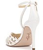 Jessica Simpson Paveri Lizard Embossed Strappy Caged Ankle Strap Pumps - Image 6