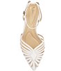 Jessica Simpson Paveri Lizard Embossed Strappy Caged Ankle Strap Pumps - Image 6