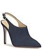 Jessica Simpson Pavie Denim Pointed Toe Heeled Mules - Image 1