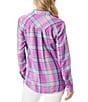 Color:Radiant Orchid Plaid - Image 2 - Petunia Checkered Plaid Button-Up Shirt
