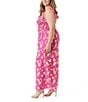 Color:Rose Violet - Image 3 - Plus Size Bodil Withering Petal Printed Wide Leg Jumpsuit