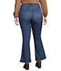 Color:Jayda - Image 2 - Plus Size High Rise Pull-On Flare Jeans