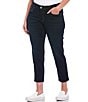 Color:Preshow - Image 1 - Plus Size Mika Best Friend Slouchy Skinny Roll Cuff Ankle Jeans