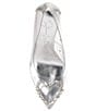 Color:Clear/Silver - Image 6 - Poshyn Clear Rhinestone Heart Dress Pumps