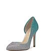 Color:Green/Silver - Image 5 - Prizma8 Ombre Rhinestone Embellished d'Orsay Pumps