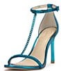 Color:Amalfi Blue - Image 5 - Qiven Chain T-Strap Dress Sandals