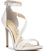 Jessica Simpson Rayli Satin Ankle Wrap Stiletto Dress Sandals - Image 1