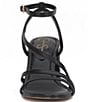 Color:Black - Image 6 - Reyvin Leather Strappy Block Heel Sandals