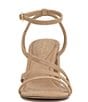 Color:Almond - Image 6 - Reyvin Suede Strappy Block Heel Sandals