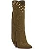 Jessica Simpson Rosera Studded Fringe Western Boots - Image 1