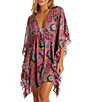 Color:Lip Gloss - Image 1 - Rosie Bushes Caftan Cover-Up