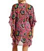 Color:Lip Gloss - Image 2 - Rosie Bushes Caftan Cover-Up