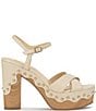 Jessica Simpson Samintia Leather Studded Platform Sandals - Image 2