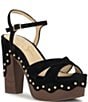 Jessica Simpson Samintia Suede Studded Platform Sandals - Image 1