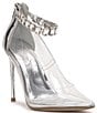 Color:Clear/Silver - Image 1 - Samiyah Clear Jewel Embellished Ankle Strap Pumps