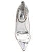 Color:Clear/Silver - Image 6 - Samiyah Clear Jewel Embellished Ankle Strap Pumps