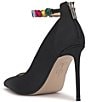 Color:Black - Image 4 - Samiyah Jewel Ankle Strap Pumps