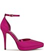 Jessica Simpson Sendia Satin Ankle Strap Platform Pumps - Image 2