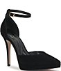 Jessica Simpson Sendia Suede Ankle Strap Platform Pumps - Image 1