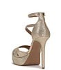 Color:Champagne - Image 4 - Shyremin Rhinestone Platform Dress Sandals