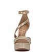 Color:Champagne - Image 5 - Shyremin Rhinestone Platform Dress Sandals