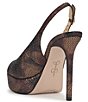 Jessica Simpson Sibilla Embossed Slingback Peep Toe Platform Pumps - Image 4