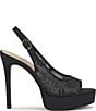 Jessica Simpson Sibilla Lace Slingback Peep Toe Platform Pumps - Image 2