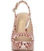 Jessica Simpson Sibilla Raffia Patterned Slingback Platform Sandals - Image 5