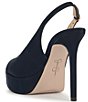 Jessica Simpson Sibilla Sateen Slingback Peep Toe Platform Pumps - Image 4