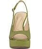 Jessica Simpson Sibilla Satin Slingback Peep Toe Platform Pumps - Image 4