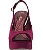 Jessica Simpson Sibilla Velvet Slingback Peep Toe Platform Pumps - Image 5