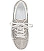 Color:White - Image 6 - Silesta Rhinestone Lace-Up Platform Sneakers