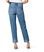 Color:Get On With It - Image 2 - Spotlight High Rise Raw Hem Straight Jeans