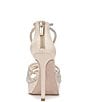 Color:Off White - Image 3 - Suvrie Satin Strappy Rhinestone Platform Dress Sandals