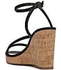 Color:Black - Image 4 - Tenley Rhinestone Strappy Wedge Sandals